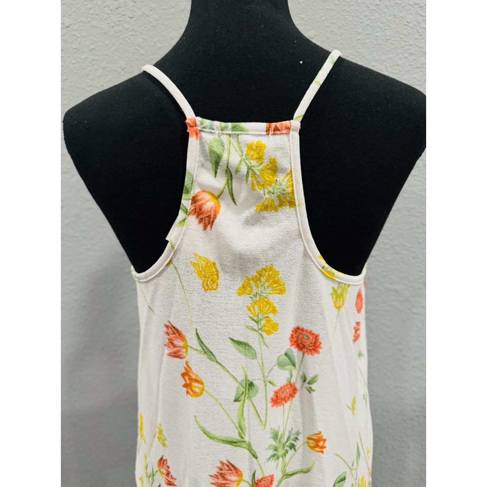 White Birch Floral Spaghetti Strap Tank Top | NWOT | Sz X-Large - Picture 6 of 9